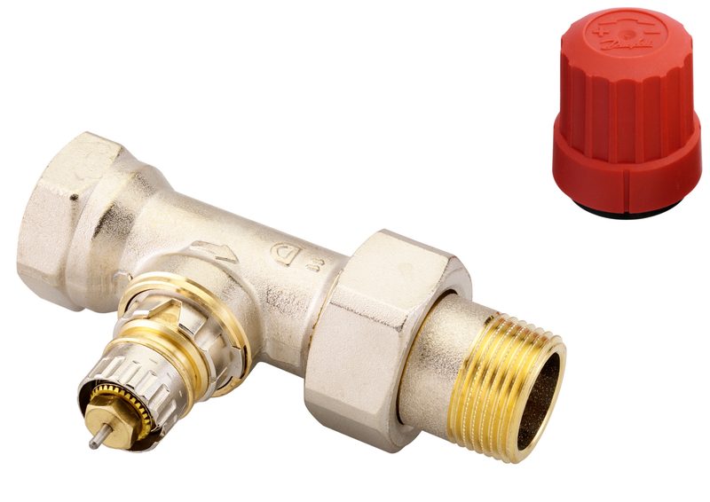 Danfoss RA-N DN 20 straight radiator valve, normal flow with presetting, dimension standard D (013G0036)