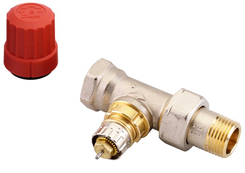 Danfoss RA-N DN 15 straight radiator valve, normal flow with presetting, dimension standard S (013G0054)
