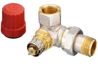 Danfoss RA-N DN 15 double-angle (right) radiator valve, normal flow with presetting, dimension standard Other permitted