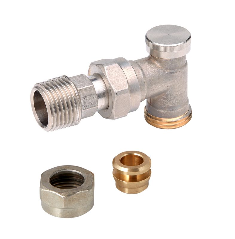 Danfoss RLV-D DN 10 angle lockshield radiator valve, manual shut-off (003L0204)