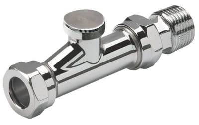 Danfoss RLV-D DN 10/15 straight lockshield radiator valve, manual shut-off