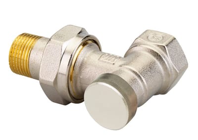 Danfoss RLV-S DN 10 angle lockshield radiator valve, manual shut-off
