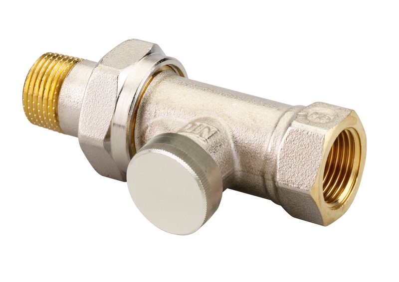 Danfoss RLV-S DN 10 straight lockshield radiator valve, manual shut-off (003L0122)