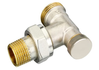 Danfoss RLV-S DN 15 angle lockshield radiator valve — standard, manual shut-off (003L0353)