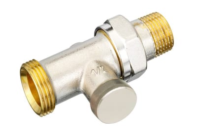 Danfoss RLV-S DN 15 straight lockshield radiator valve — standard, manual shut-off (003L0354)