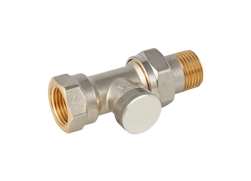 Danfoss RLV-S DN 15 straight lockshield radiator valve — with o-ring, manual shut-off (003L0424)