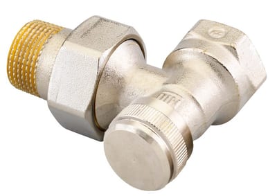 Danfoss RLV DN 20 angle lockshield radiator valve, manual shut-off