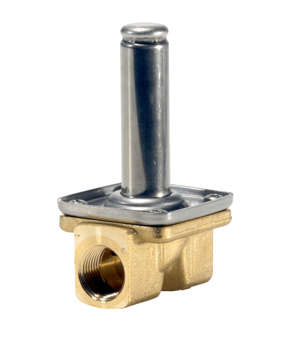 Danfoss solenoid valve EV220B 10, OL, NC — R3/8", 0,1-20 bar, brass/ FKM