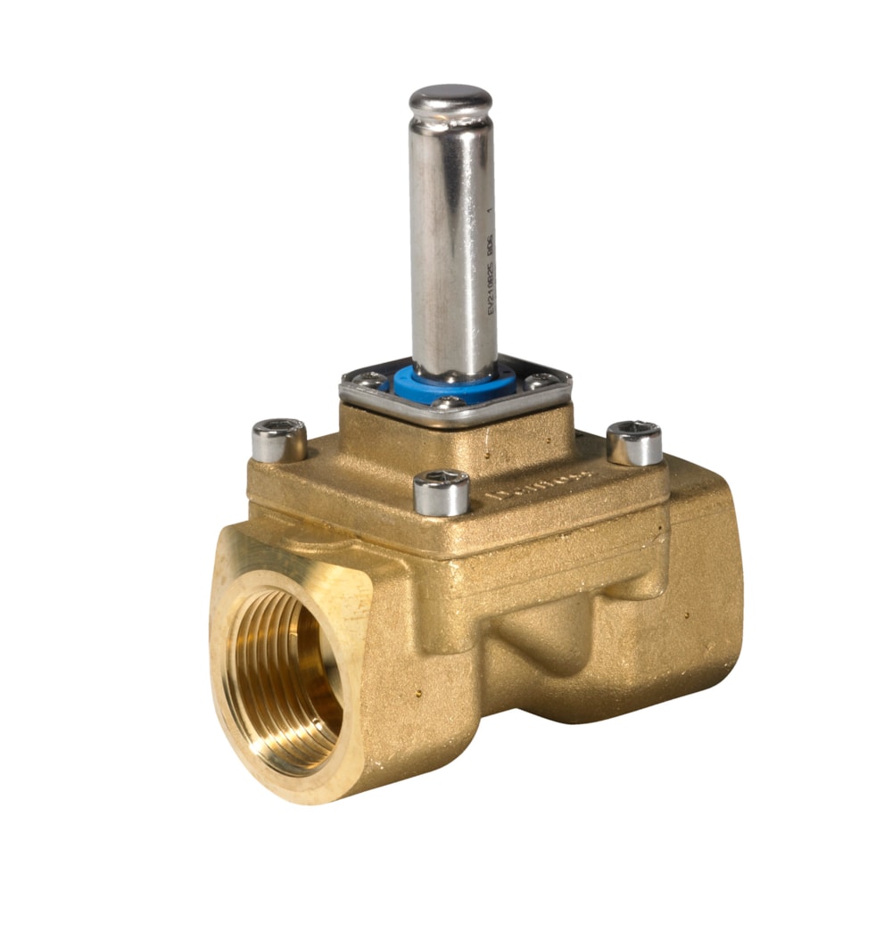 Danfoss solenoid valve EV210B 25B, NC — R1", DZR-Avsinkingsfri, EPDM