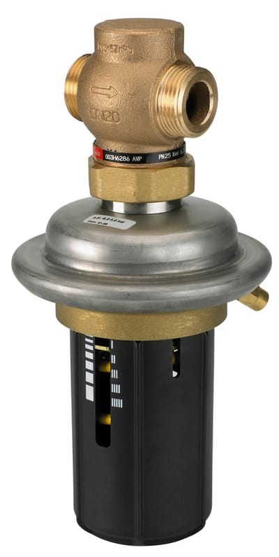 Danfoss AVP-F differential pressure controller, PN 25, DN 15, kVS 4 m³/h, Δp 0.2 bar fixed, external thread G 3/4 A