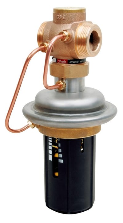 Danfoss AVPA differential pressure relief controller, PN 16, DN 15, 0.05–0.5 bar adjustable, Kvs 4 m³/h, external thread G ¾ A