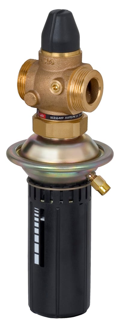 Danfoss AVPB differential pressure controller & flow limiter, PN 16, DN 15, Δp 0.2–1 bar adjustable, 0.08–1.8 m³/h, external thread G ¾ A