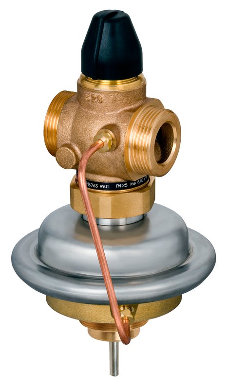 Danfoss AVQMT flow and temperature controller with integrated control valve (PICV), PN 25, DN 40, flow range 0.8–12 m³/h, Kvs 20 m³/h, Flange DN 40 (EN 1092-2) (003H6781)