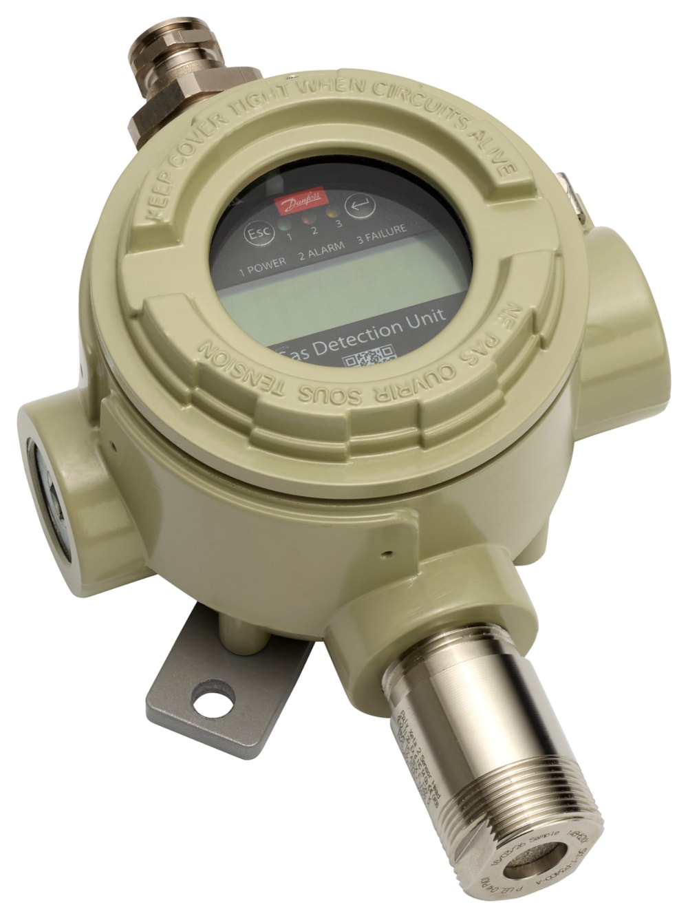 Danfoss Gas Detection Sensor, Heavy Duty, 0–1000 ppm, Electrochemical (148H6022)