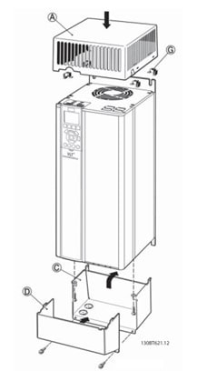 Danfoss IP21/TYPE1 conversion kit, B4