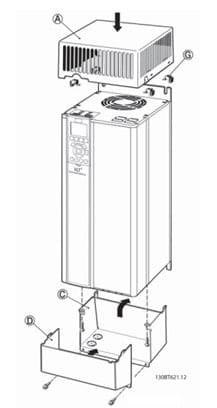 Danfoss IP21/TYPE1 conversion kit, B4