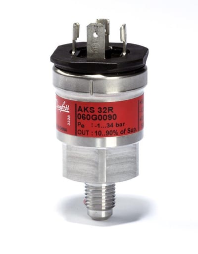 Danfoss AKS Pressure Transmitter - 1-34bar, 1/4" flare, 10-90 %, 55bar, AKS 32R