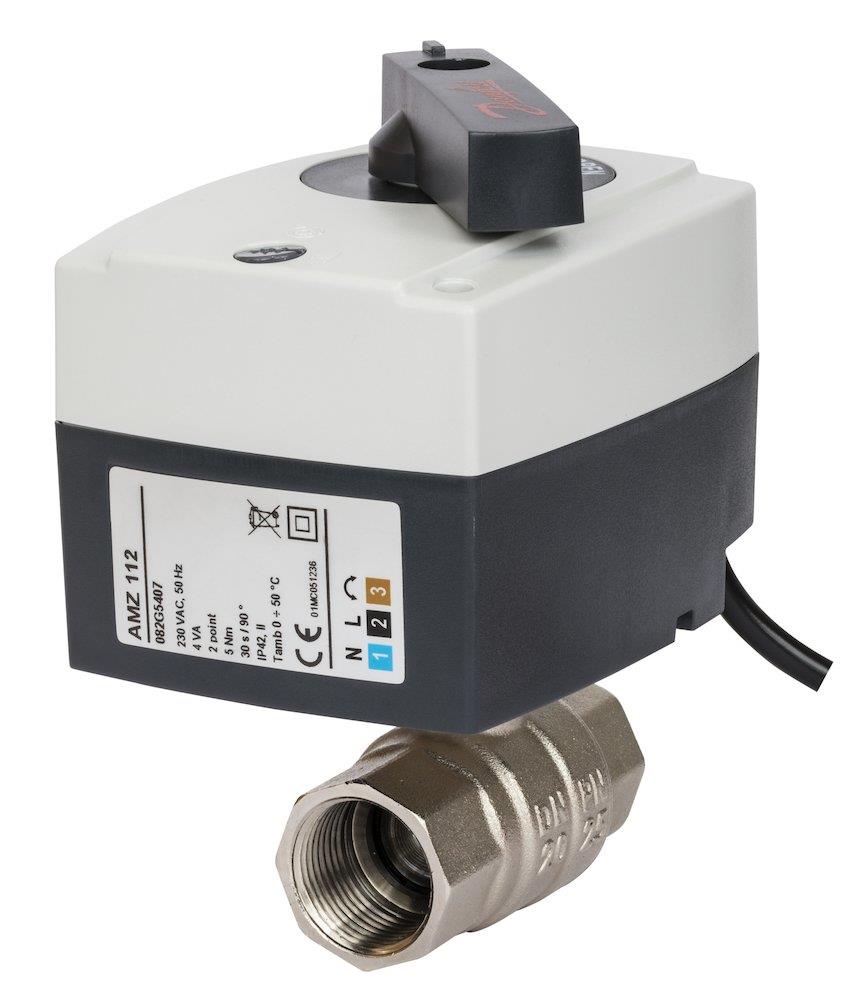 Danfoss AMZ 112 Zone Valve - coupling, 3/4", 2-Way, 28M³/h, 20, 24V AC