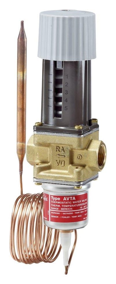 Danfoss AVTA 25 Thermostatic Valve - 10°C, 80°C, 5.5M³/h, 25