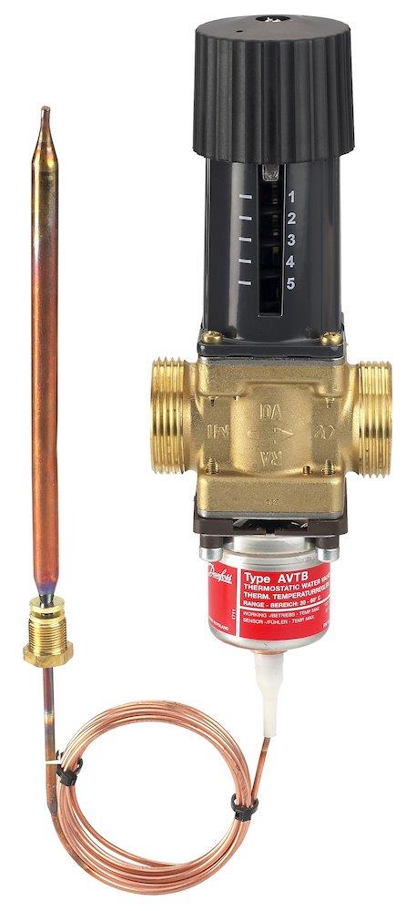 Danfoss AVTB 20 Water Valve with nipple connection - 20°C, 60°C, 3.4M³/h, 20