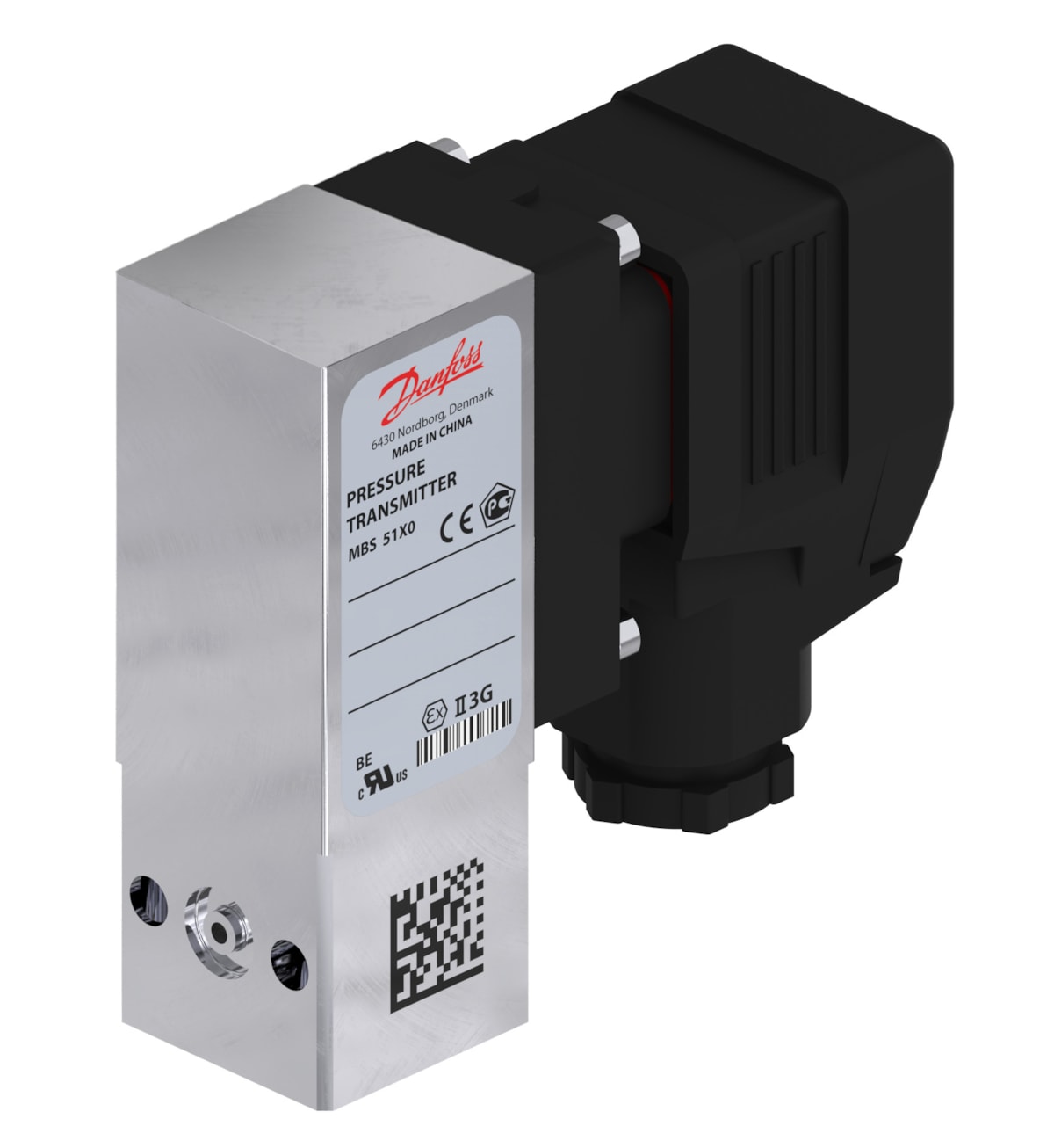 Danfoss block transmitter MBS 5100,4-20MA — 0/50bar, 1/4"