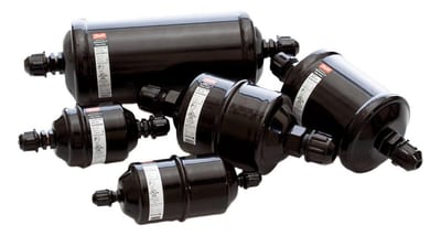Danfoss DML Dryer Filter - 1/2" flare, R22, R23, R32, R134A, R404A, R407A, R407C, R407F, R410A, R438A, R448A, R449A, R450A, R452A, R452B, R454A (XL40), R454B (XL41), R454C (XL20), R455A, R507, R513A, R1234YF, R1233ZD, R1234ZE, DML304