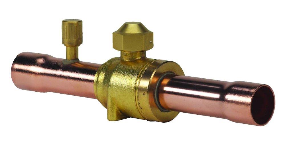 Danfoss GBCH Ball Valve CO2 with service port - 5/8" solder, 11.77M³/h, 90bar, -40-100°C, R744, GBCH 16S