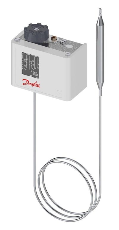 Danfoss KP Thermostat - 40 - 65°C, -25°C, 15°C, 2M, Diff. 12 - 70 / 8 - 25 °C, E1, KP 73