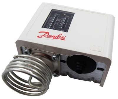 Danfoss KP Thermostat - 40 - 65°C, -30°C, 15°C, Diff. 6 - 23 / 1,5 - 7, C1, KP 62