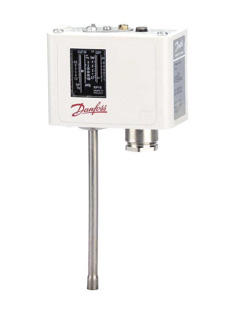 Danfoss KP1E Pressure Switch solder - 0,2-7,5bar, 1/4" flare, Auto, KP1E
