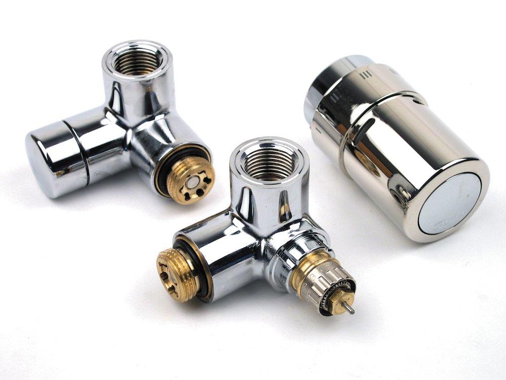 Danfoss RAX Valve Set chrome-plated - R 1/2", 0.44M³/h