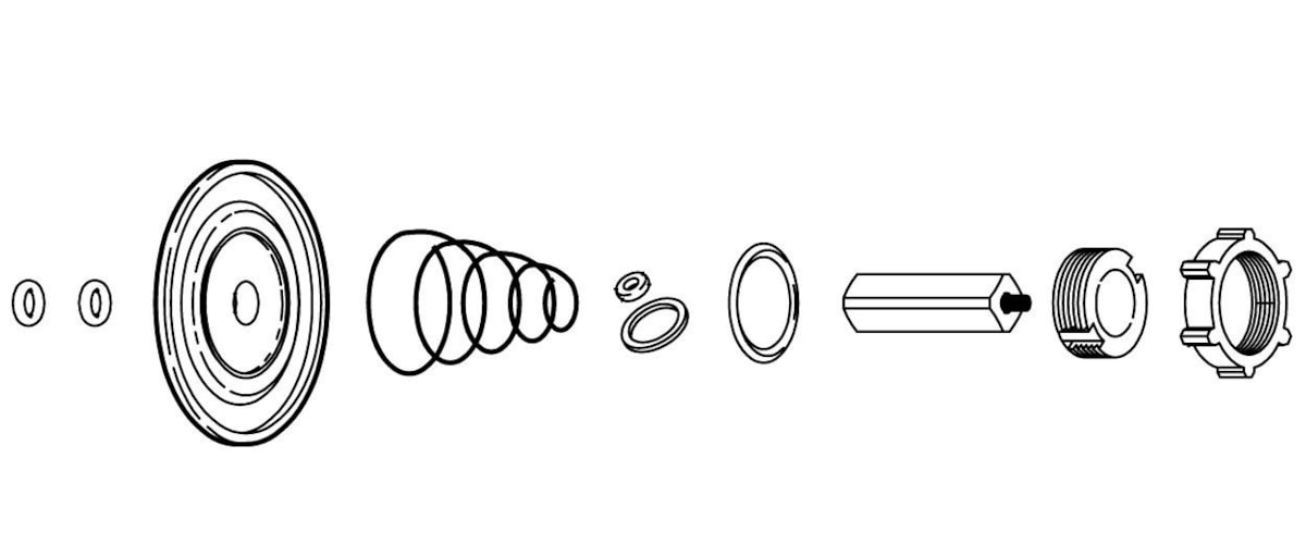 Danfoss Repair kit EV220B 40, NC — EPDM, WBD
