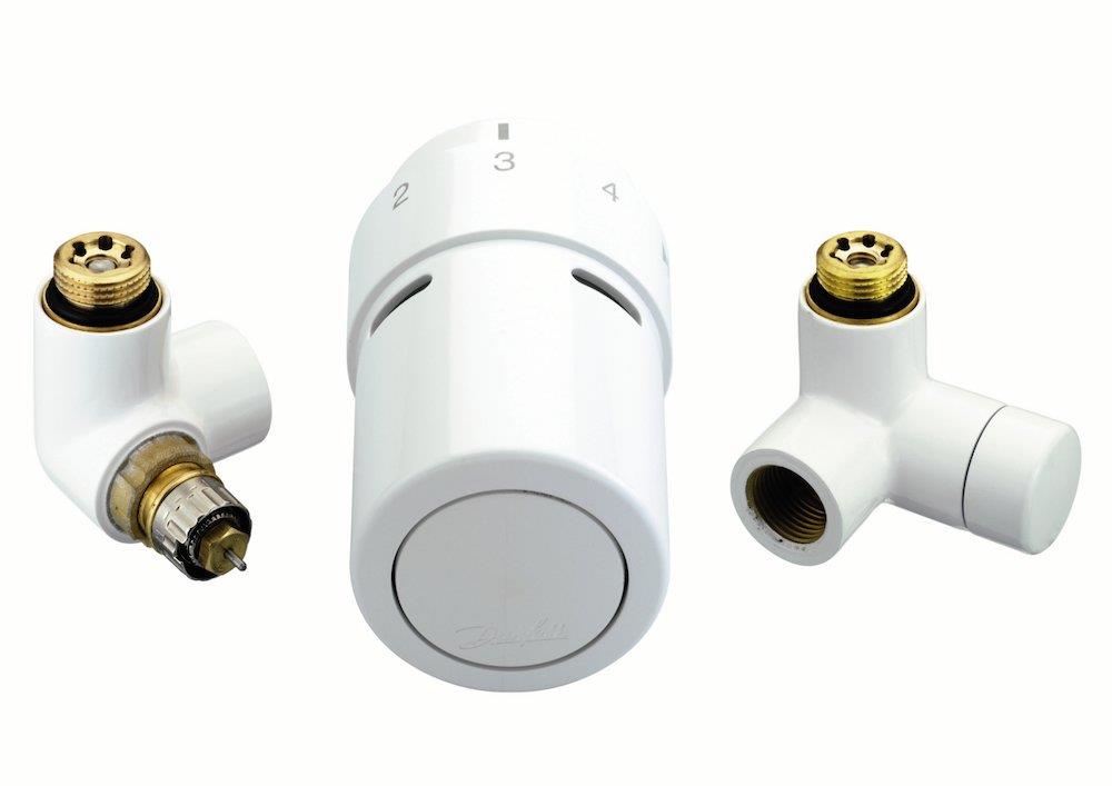 Danfoss RTX Valve Set white RAL 9016 - R 1/2", 0.44M³/h 2281905
