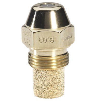 Danfoss S Oil nozzle - 2.37KG/h, 0.6US gal/h, 60°, S, red