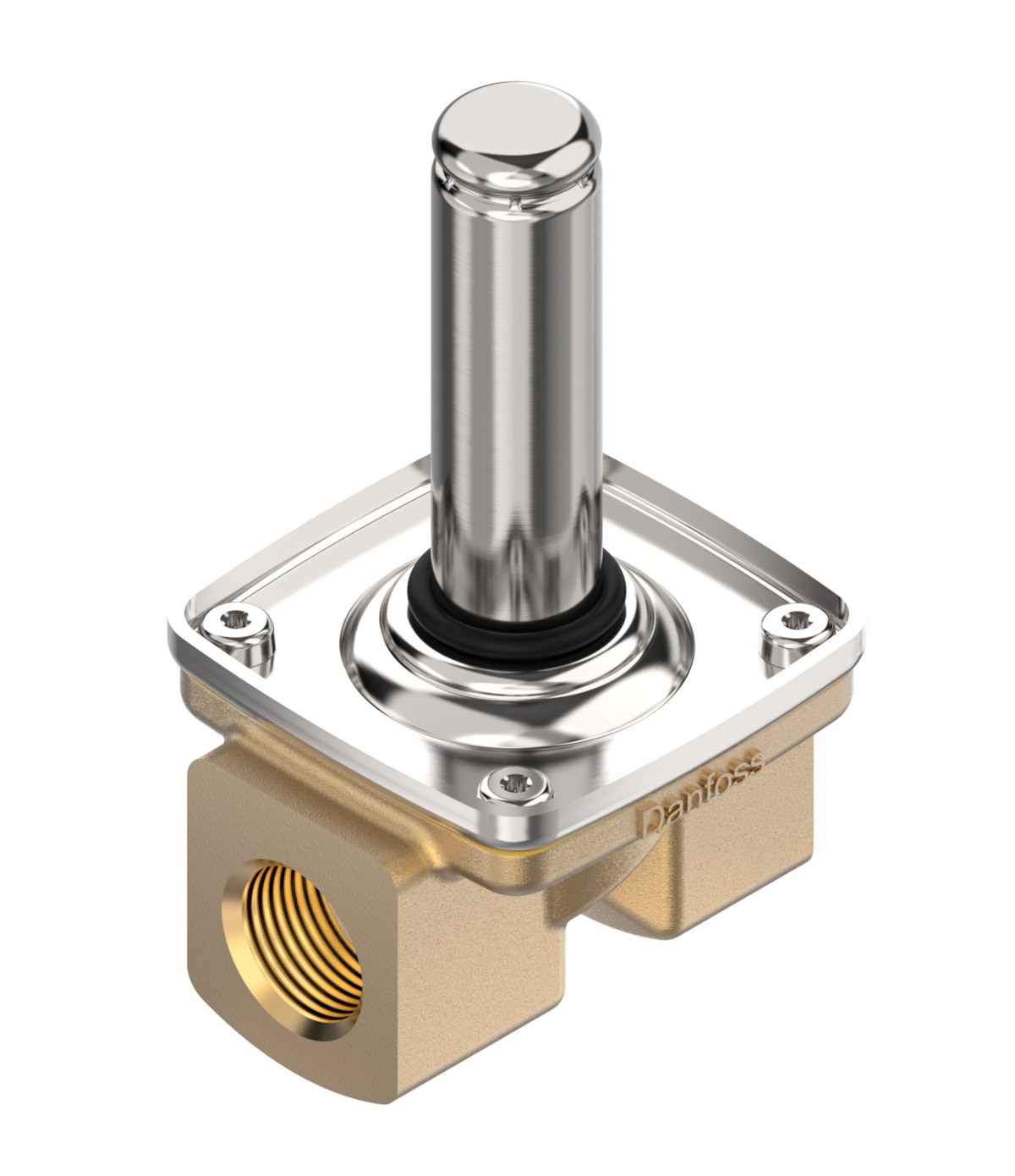 Danfoss solenoid valve EV221BW, NC — R3/8", 0,1/10bar, ECO-brass
