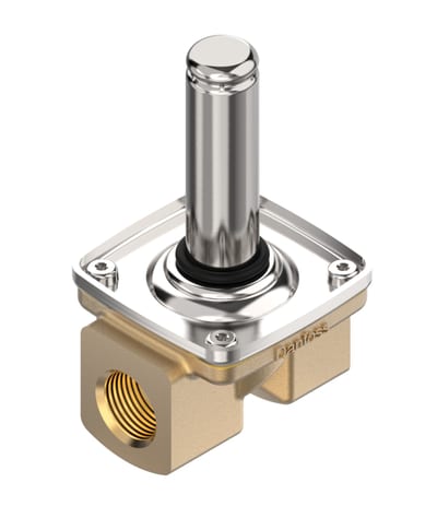 Danfoss solenoid valve EV221BW, NC — R3/8", 0,1/10bar, ECO-brass