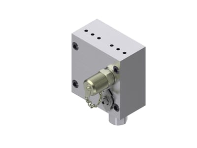 Danfoss 061B7009 MBV 5000 Test Valve — 1 Inlet / 2 Outlets, Common Test Function, G 1/4 Flange Connection