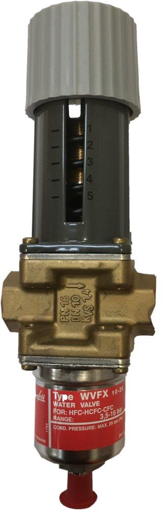 Danfoss WVFX Water Valve - 3/4", 3.4M³/h, R22, R134A, R404A, R407C, R407F, R448A, R449A, R450A, R452A, R454A (XL40), R454C (XL20), R455A, R507, R513A, R1234YF, 4,0-23bar, WVFX-20