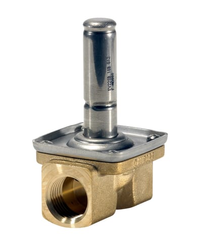 Danfoss solenoid valve EV220B 10, OL, NO — R1/2", 0,1-10 bar, brass / FKM