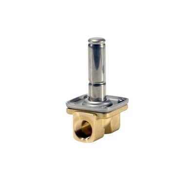 Danfoss solenoid valve EV220B, OL, NO — R3/8", 0,1-10bar, brass/ FKM