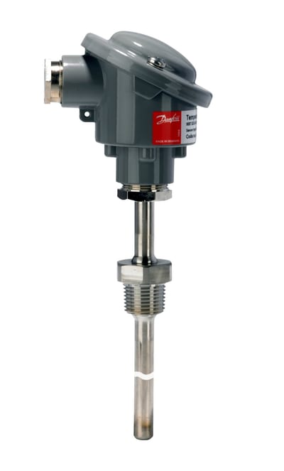 Danfoss temperature sensor MBT 5252,4-20MA — -50/150GRC, L100MM, 1/2"npt