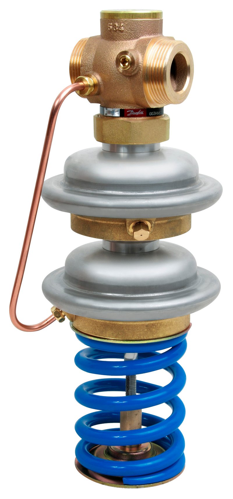 Danfoss SAVA safety pressure relief controller, PN 25, DN 25, Kvs 8 m³/h, 1 – 4.5 bar setting, external thread G 1 1/4 A (003H6677)