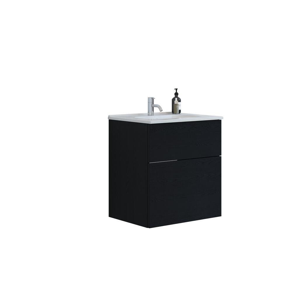 Dansani Luna Furniture Package Black Oak - Melamine-coated 610x658x455mm, oak, 2 drawers