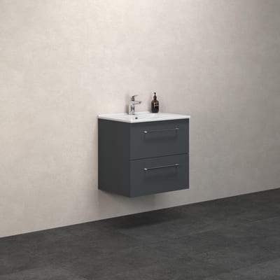 Dansani Mido+ Furniture package matt grey - melamine-coated, 610×604×455 mm, 2 drawers