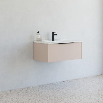 Dansani Mido+ furniture package sand-coloured - melamine 810x338x455mm, 1 drawer