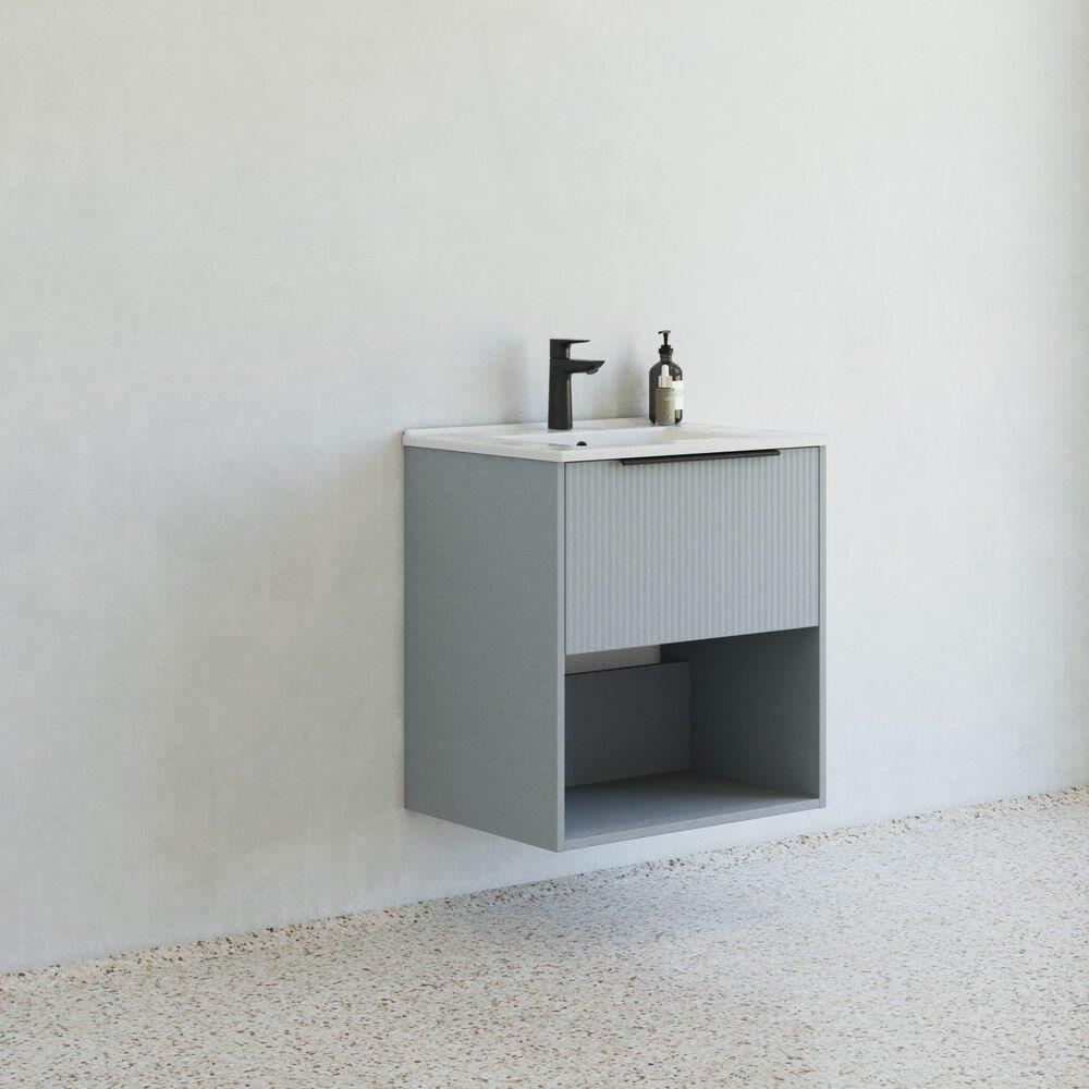 Dansani Mido+ Furniture Package Matte Light Blue - Melamine-coated, 610x658x455mm