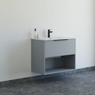 Dansani Mido+ furniture package light blue - melamine 810x658x455mm, drawer + shelf