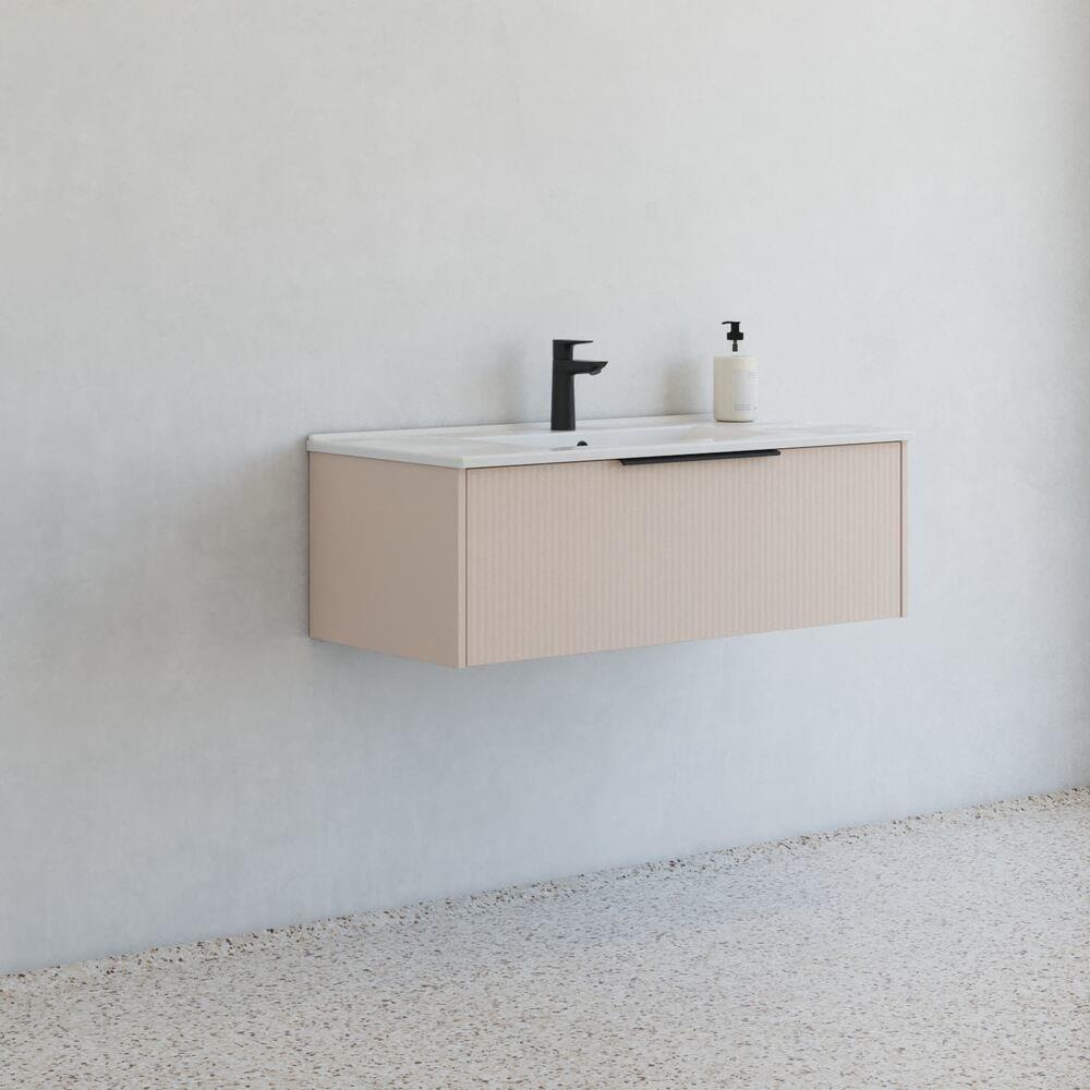 Dansani Mido+ furniture pkg matte sand — 1010×338×455 mm, melamine, 1 drawer