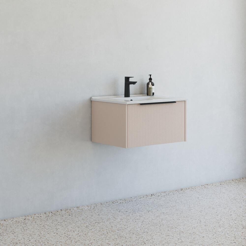 Dansani Mido+ Furniture Package Matte Sand 610x338x455mm 1 Drawer 1 Basin