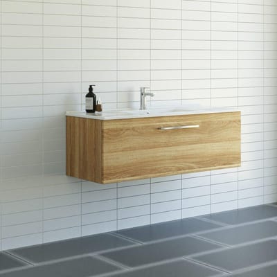 Dansani Mido Furniture package warm oak, 1210x418x455mm, 1 drawer